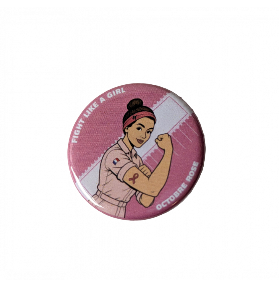 CARITATIF OCTOBRE ROSE BADGE 25