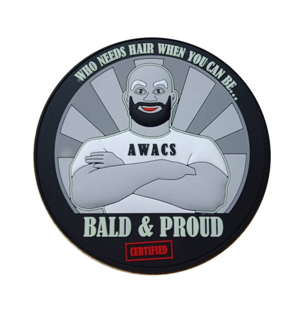 Patch "Bald and Proud" "Chauve et Fier"